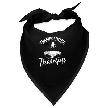 Trampolining is my Therapy Hüpfen springen - Bandana - Schwarz - Vorne
