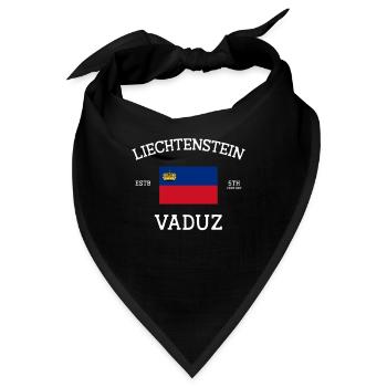 Liechtenstein History - Bandana - Schwarz - Vorne