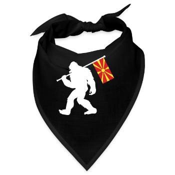 Nord Mazedonien - Bandana - Schwarz - Vorne