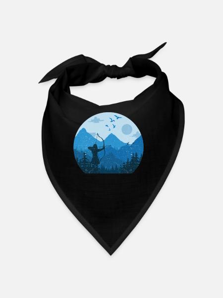 Bogenschießen - Bandana - Schwarz