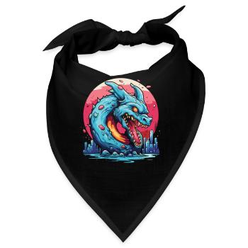 Zorn des glasierten Donut Drachen - Bandana - Schwarz - Vorne