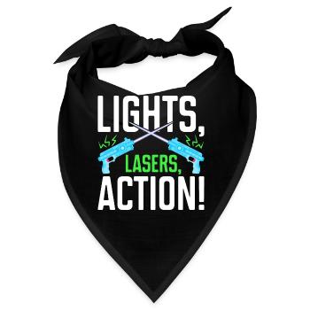 Laser Tag Spieler - Bandana - Schwarz - Vorne