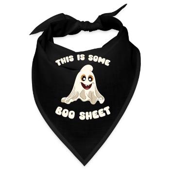 Halloween Kürbis Halloween Geist - Bandana - Schwarz - Vorne