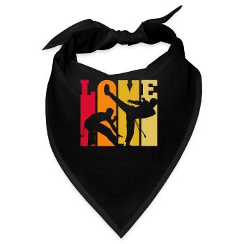 Capoeira Love Retro - Bandana - Schwarz - Vorne