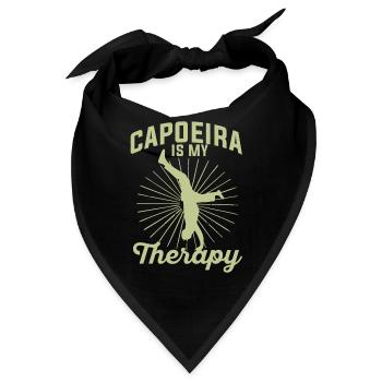 Capoeira Is My Therapy - Bandana - Schwarz - Vorne
