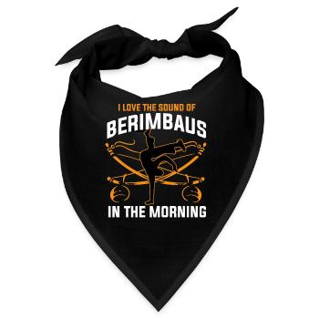 I Love the Sound Of Berimbaus In The Morning - Bandana - Schwarz - Vorne