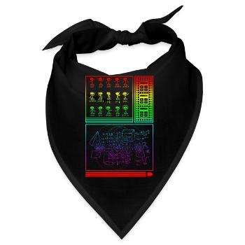 Mathelehrer-Shirt, lustige Algebra-Tanzfunktion - Bandana - Schwarz - Vorne
