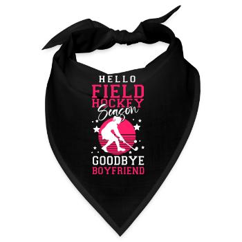 Field Hockey Hello Field Hockey - Bandana - Schwarz - Vorne