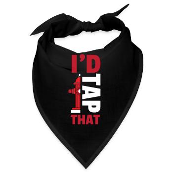 I´D Tap That Feuerwehr Hydrant - Bandana - Schwarz - Vorne