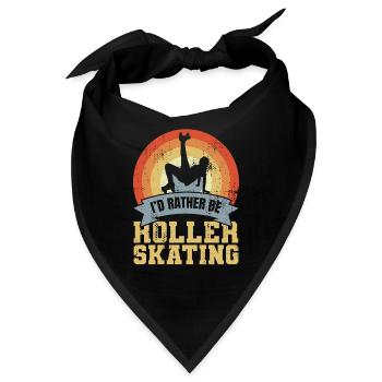 Rollschuhlaufen Liebe - Bandana - Schwarz - Vorne