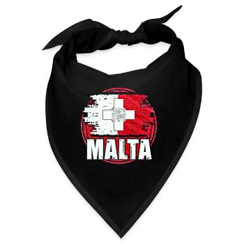 Malta - Bandana - Schwarz - Vorne