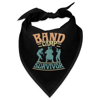 Band Camp Survivor Marching Band Orchestra - Bandana - Schwarz - Vorne