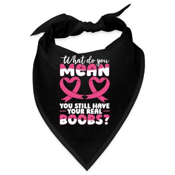 Brustkrebs-Pin Brustkrebs-Bewusstseinswoche - Bandana - Schwarz - Vorne