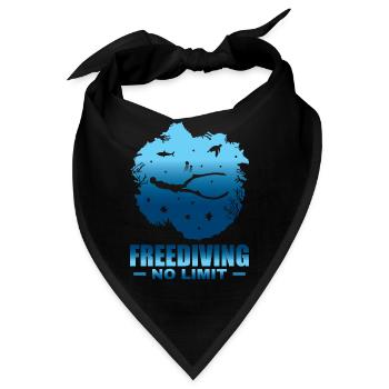 Tauchen, Apnoetauchen, Apnoe No Limit Freediving - Bandana - Schwarz - Vorne