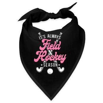Field Hockey It's Always Field - Bandana - Schwarz - Vorne