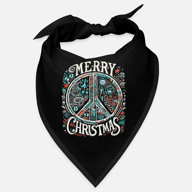 Frohen Weihnachten Friedensbotschaft Vintage Bandana