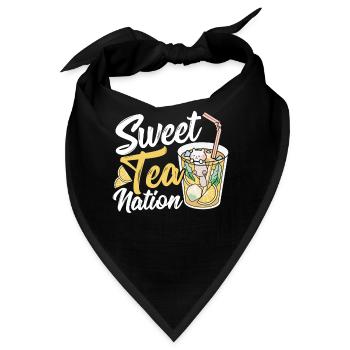 Süßer Tee Nation Süßer Tee Eistee - Bandana - Schwarz - Vorne