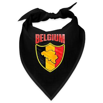 Belgien - Bandana - Schwarz - Vorne