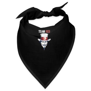 Weißer Hut Stolz: Team Red Hackathon-Emblem - Bandana - Schwarz - Vorne
