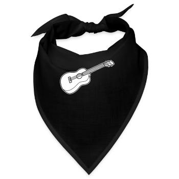 Ukulele - Bandana - Schwarz - Vorne