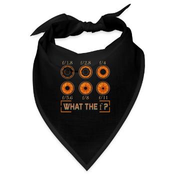 Fotografie Geschenk für Fotograf Blende Kamera - Bandana - Schwarz - Vorne