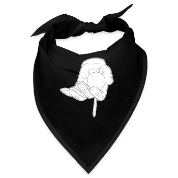 Golf Golfer Golfen - Bandana - Schwarz - Vorne