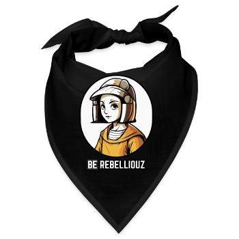 Sei ein rebellischer Rebell - Bandana - Schwarz - Vorne