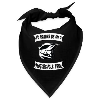 Ich würde lieber an einer Motorrad Trial teilnehme - Bandana - Schwarz - Vorne