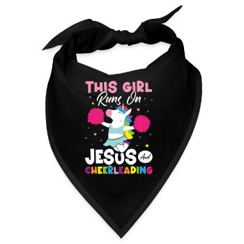 Cheerleader Cheer - Bandana - Schwarz - Vorne