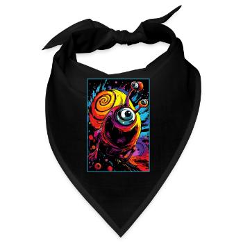 Die atomare Alien Säure Schnecke - Bandana - Schwarz - Vorne