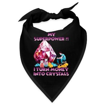 Kristallabenteuer für Entdecker und - Bandana - Schwarz - Vorne