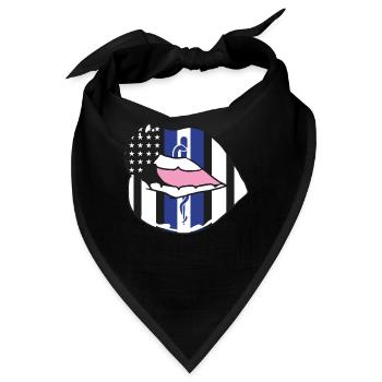 EMS US Flag Lips Emergency First Responders - Bandana - Schwarz - Vorne