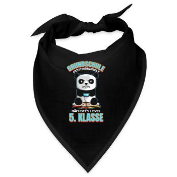 Grundschule Abschluss Schule Grundschulabschluss - Bandana - Schwarz - Vorne