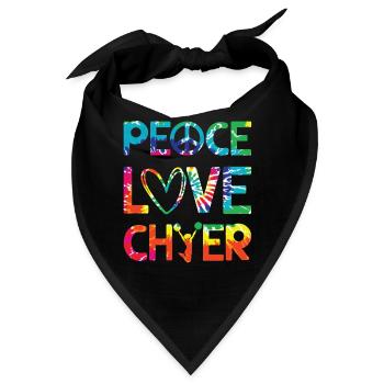 Cheerleadermädchen Cheerleading Jubel Jugend - Bandana - Schwarz - Vorne
