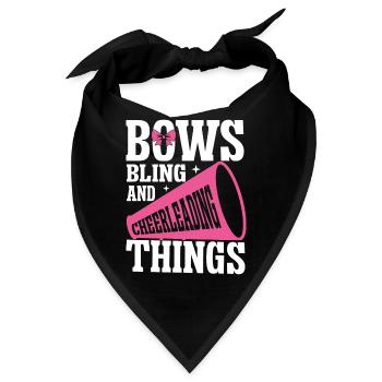 Cheerleadermädchen Cheerleading Jubel Jugend - Bandana - Schwarz - Vorne