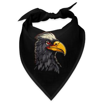 Raubvogel - Bandana - Schwarz - Vorne