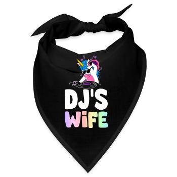 DJ Discjockey Discjockey - Bandana - Schwarz - Vorne