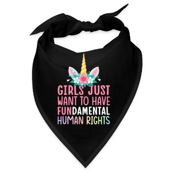 Liberal Feministisch Weiblich - Bandana - Schwarz - Vorne
