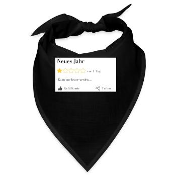 Neues Jahr... kann nur besser werden... - Bandana - Schwarz - Vorne