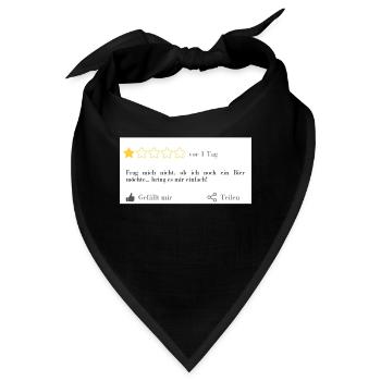 Bring mir Bier! - Bandana - Schwarz - Vorne