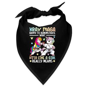 Martial Art Girl - Bandana - Schwarz - Vorne