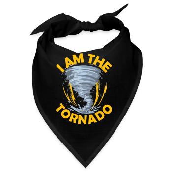 Der Hurrikan Meteorologe Des Sturm Twister Tornado - Bandana - Schwarz - Vorne