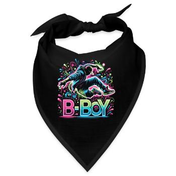 Breakdance Breakdancer Breakdance Kinder - Bandana - Schwarz - Vorne