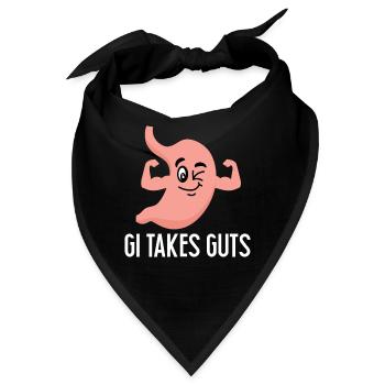 Gastroenterologie Endoskopie Koloskopie - Bandana - Schwarz - Vorne