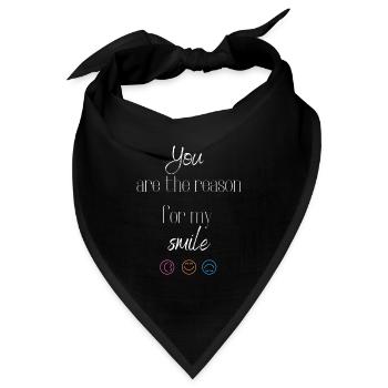 Smile - Bandana - Schwarz - Vorne