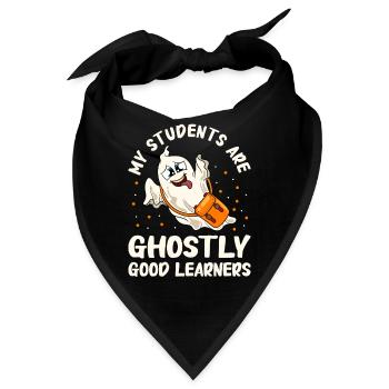 Lustige Lehrer Halloween Geschenke - Bandana - Schwarz - Vorne