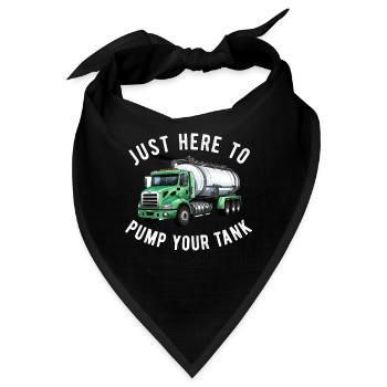 Klärgrubenpumpe Servicer Kanalisationssystem Installateur - Bandana - Schwarz - Vorne