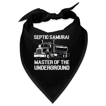Klärgrubenpumpe Servicer Kanalisationssystem Installateur - Bandana - Schwarz - Vorne