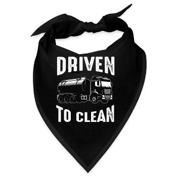 Klärgrubenpumpen-Servicer, Kanalsystem-Installateur - Bandana - Schwarz - Vorne