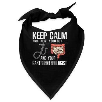 Gastroenterologie Endoskopie Koloskopie - Bandana - Schwarz - Vorne